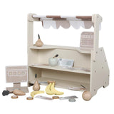 Kids Montessori Market Stand Wooden Play Set