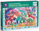 Mudpuppy: Mighty Dinosaurs - 64 Piece search and find Puzzle Board Game