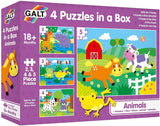 Galt: 4 Puzzles in a Box - Animals
