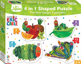 The Very Hungry Caterpillar - Shaped 4-in-1 Puzzles (3pc,6pc,9pc,12pc Jigsaws) Board Game