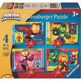 Ravensburger: Iron Man & Friends - 4-in-1 Puzzle Box (12,16,20,24pc Jigsaws) Board Game