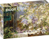 Enjoy Puzzle: Marie Egner - In the Blossoming Bower (1000pc Jigsaw) Board Game