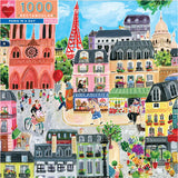 eeBoo: Paris In A Day (1000pc Jigsaw) Board Game