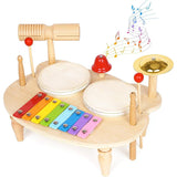 Kids Wooden Musical Instrument Set