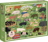Princeton Architectural Press: Pigology Puzzle (1000pc Jigsaw) Board Game