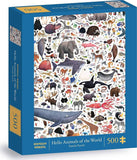 Chronicle Books: Hello Animals of the World Puzzle (500pc Jigsaw) Board Game