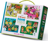 Crocodile Creek: Playful Pets - 4-in-1 Puzzles (24pc,36pc,48pc,72pc Jigsaws) Board Game