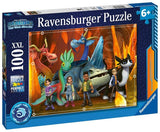 Ravensburger: How To Train Your Dragons Realms - XXL Piece Puzzle (100pc Jigsaw) Board Game