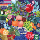 eeBoo: Stone Fruit Still Life - Square Puzzle (1000pc Jigsaw) Board Game