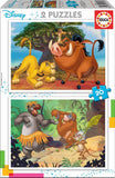 Educa: Animals Lion King and Jungle Book - Puzzles (2x20pc Jigsaws) Board Game