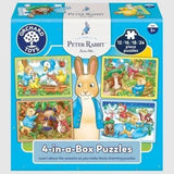 Orchard: Peter Rabbit - 4-in-a-Box Puzzles (12,16,18,24pc Jigsaws) Board Game