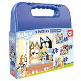 Educa: Bluey - Briefcase Puzzles (12,16,20,25pc Jigsaws) Board Game