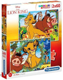 Clementoni: The Lion King - Puzzles (2x60pc Jigsaws) Board Game