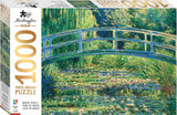 Hinkler: Mindbogglers Gold - Bridge Over a Pond of Water Lilies Puzzle (1000pc Jigsaw) Board Game