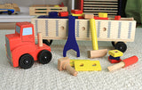 Melissa & Doug: Big Rig Building Truck Wooden Play Set