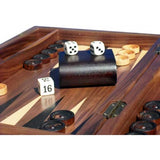 Dal Rossi Backgammon 15" Walnut Burl Board Game