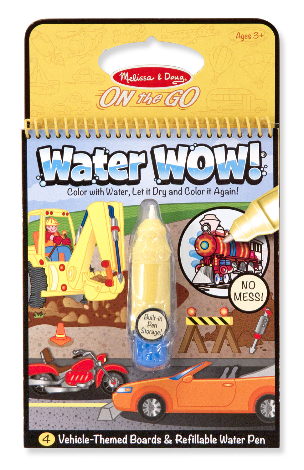 Melissa & Doug: Water Wow! - Vehicles Travel Activity Book