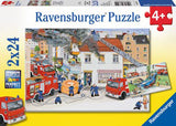 Ravensburger: Busy Fire Brigade (2x24pc Jigsaws)
