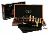 Dal Rossi Walnut Chess Set (38cm) Board Game