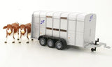 Siku Ifor-Williams Stock Trailer with 2 cows - 1:32