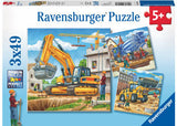 Ravensburger: Construction Vehicles (3x49pc Jigsaws) Board Game