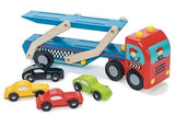 Le Toy Van: Race Car Transporter Set