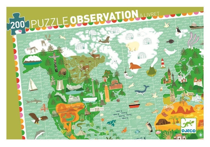 Djeco: 200pc Around The World Puzzle