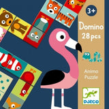 Djeco: 28pc Domino Animo Puzzle Game
