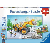 Ravensburger: Diggers at Work (2x24pc Jigsaws)