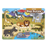 Melissa & Doug: Safari - Wooden Peg Puzzle