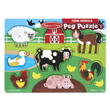 Melissa & Doug: Farm Peg Puzzle 8 Pieces