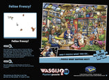 Wasgij Mystery #28: Feline Frenzy Puzzle (1000pc Jigsaw) Board Game