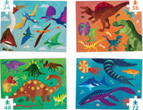 Crocodile Creek: Dinosaurs - 4-in-1 Puzzles (24pc,36pc,48pc,72pc Jigsaws) Board Game