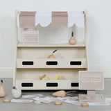 Kids Montessori Market Stand Wooden Play Set
