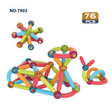 Magic Magnet Park - Puzzle Magnetic Stick & Ball Building Blocks - 76PCS