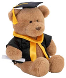 With Heart: Graduation Bear Large With Scroll - 24cm Plush Toy