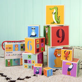 Rex London: Colourful Creatures Stacking Blocks (Set of 10)