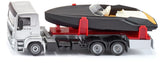 Siku: 1:50 MAN TG-A Truck with Speedboat