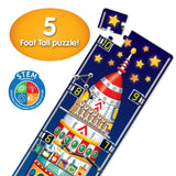 The Learning Journey: Long & Tall Puzzle - 123 Rocket Ship