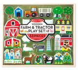 Melissa & Doug: Farm & Tractor - Wooden Playset