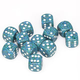 Chessex: D6 16mm Speckled Dice - Sea