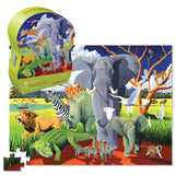 Crocodile Creek: 72-Piece Junior Shaped Puzzle - Wild Safari