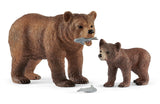 Schleich - Grizzly Bear Mother with Cub