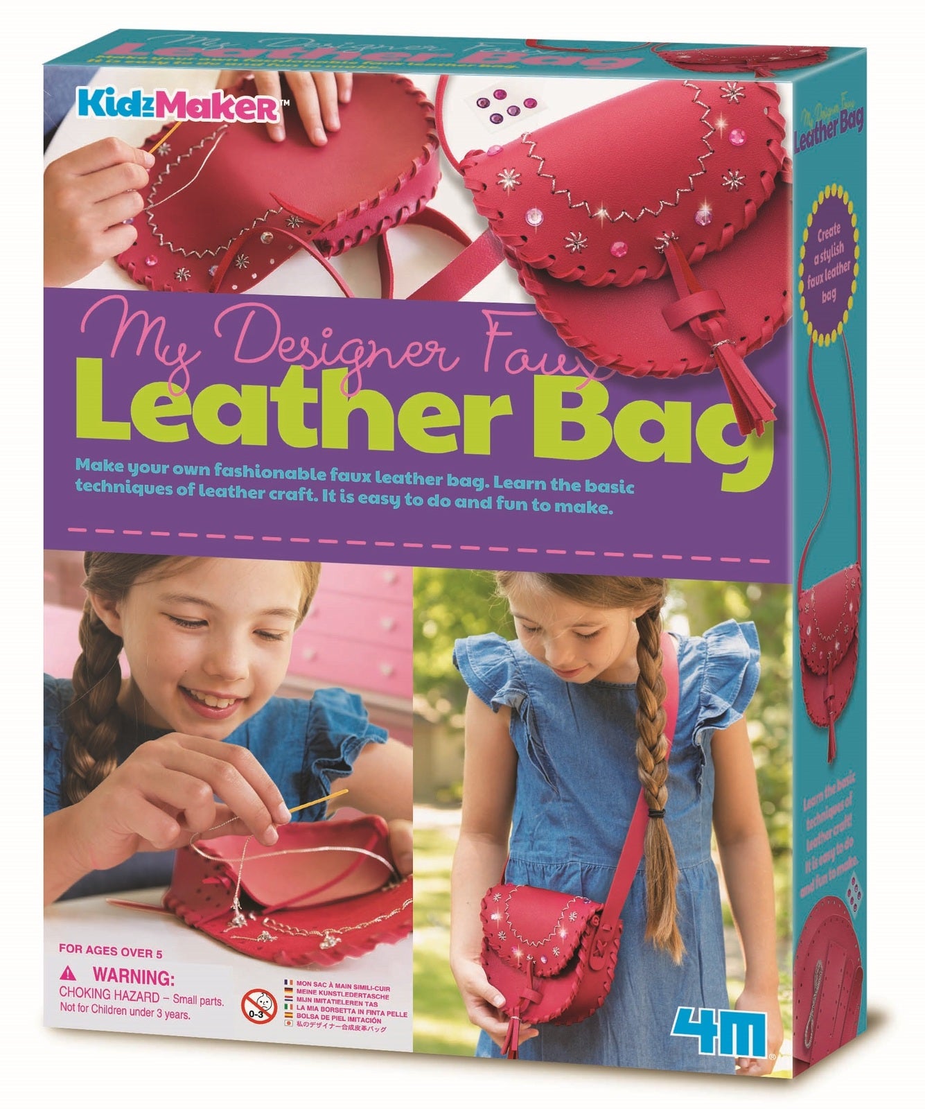 4M KidzMaker: My Designer - Faux Leather Bag