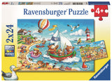 Ravensburger: Seaside Holiday (2x24pc Jigsaws) Board Game