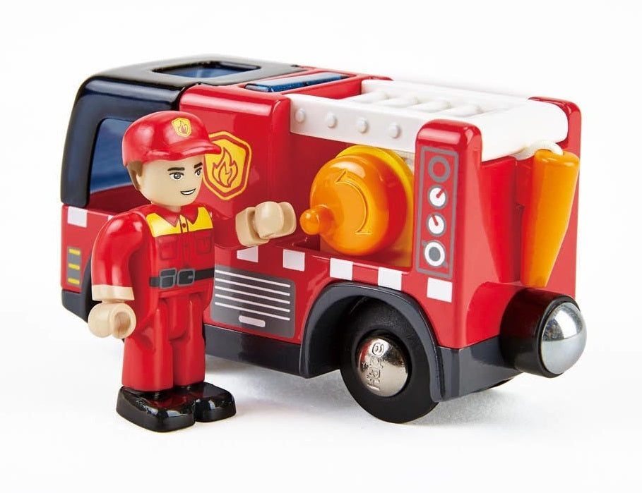 Hape: Fire Truck with Siren - Vehicle Playset