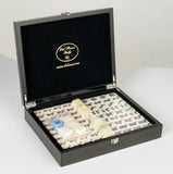 Dal Rossi Italy Mahjong Set - Carbon Fibre Finish Case (29cm) Board Game