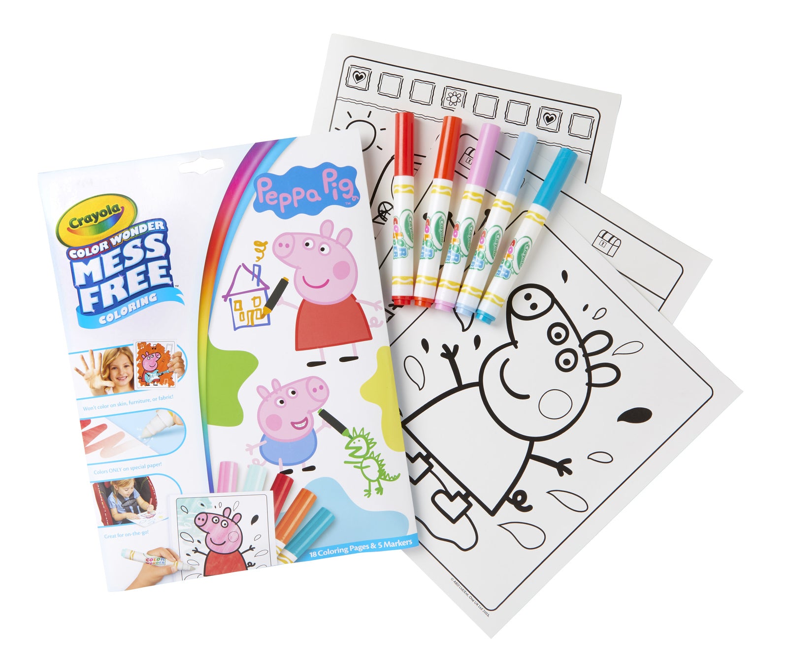Crayola: Colour Wonder Colouring Set - Peppa Pig