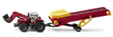 Siku: Massey Ferguson Tractor with Conveyer - 1:50 Scale Diecast Vehicle