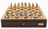 Dal Rossi: Resin Medieval Warriors - 18" Chess Set (Walnut Finish) Board Game